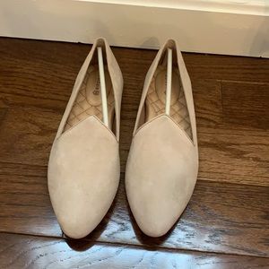 Birdies The Heron Beige Suede Flats New